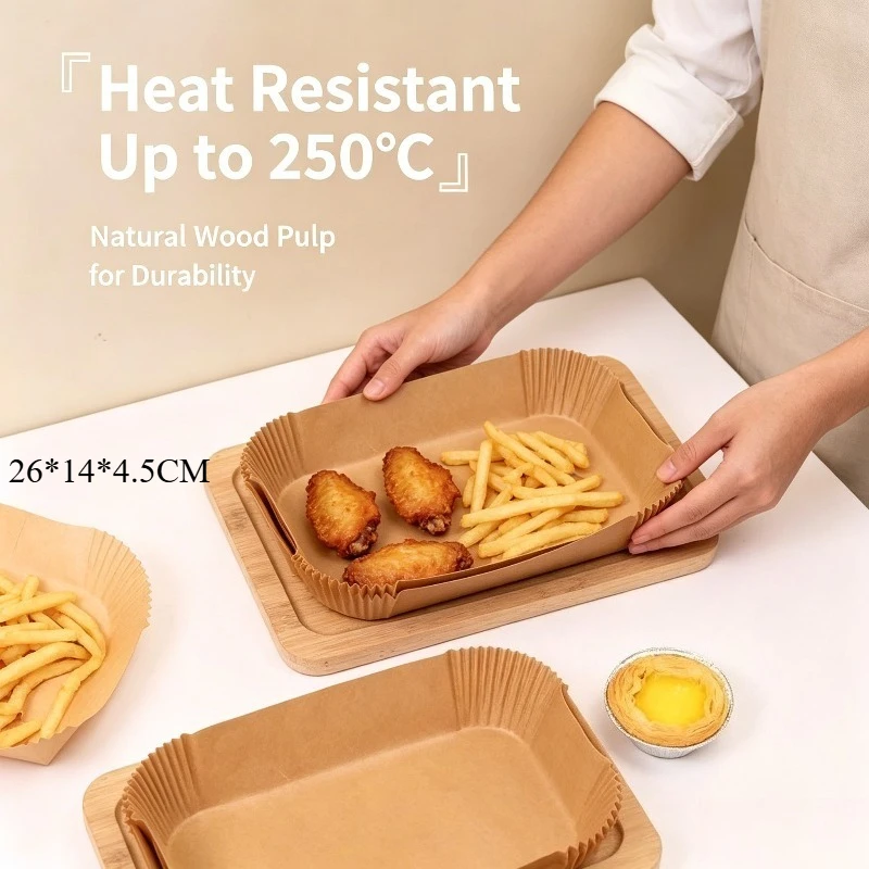 Kitchen Gadgets Air Fryer - Rectangle Air Fryer Liners - Food