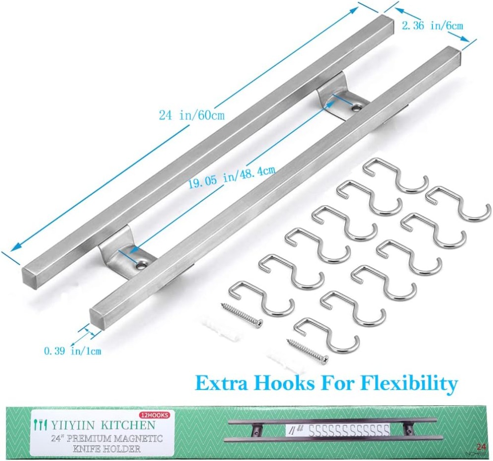 24-Inch Magnetic Knife Holder  - Magnetic Knife Strip review and price
