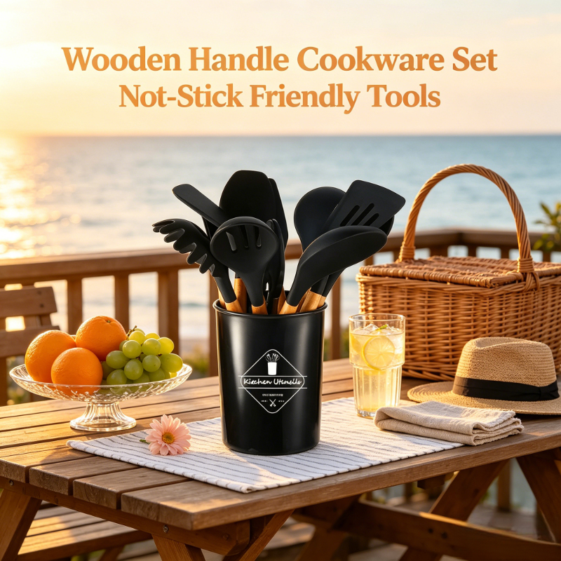 Black Silicone Kitchen Tools 1 - Kitchen Gadgets Set review and price