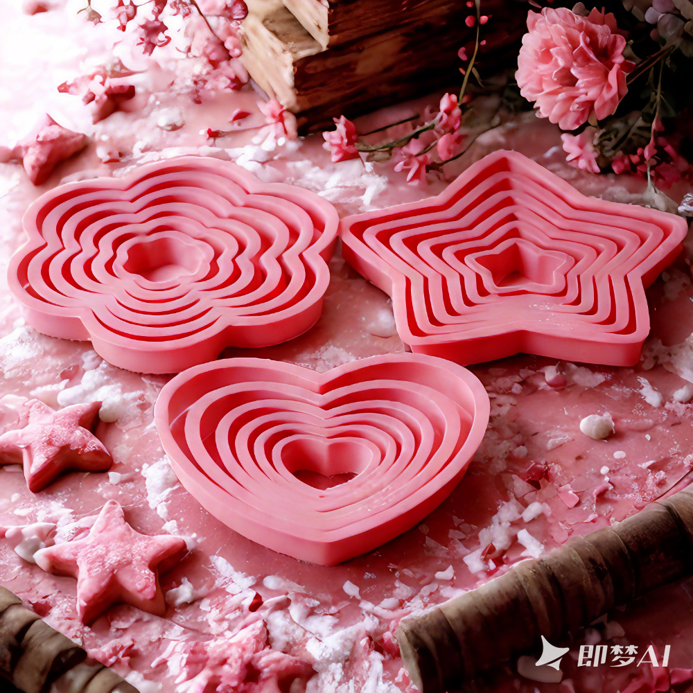 1set/3sets Pink Heart Star Flo - Kitchen Gadgets Set review and price