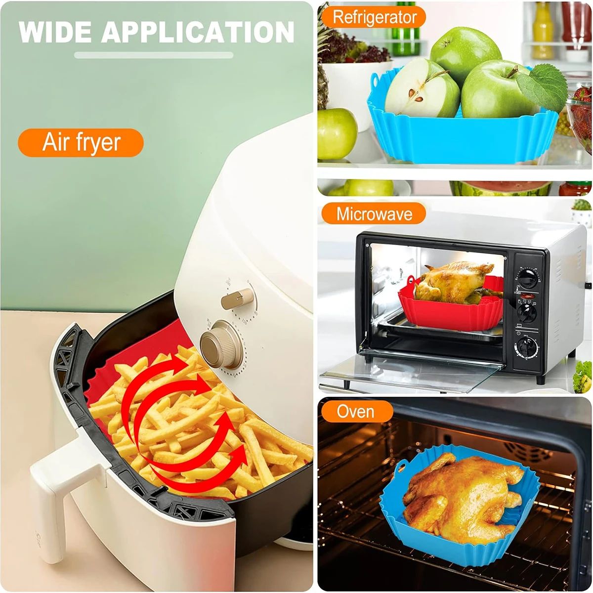 Air Fryer Silicone Liners Pot  - Kitchen Gadgets Air Fryer review and price