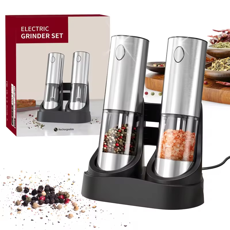 1/2PCS Electric Salt And Peppe - Kitchen Gadgets Useful review and price