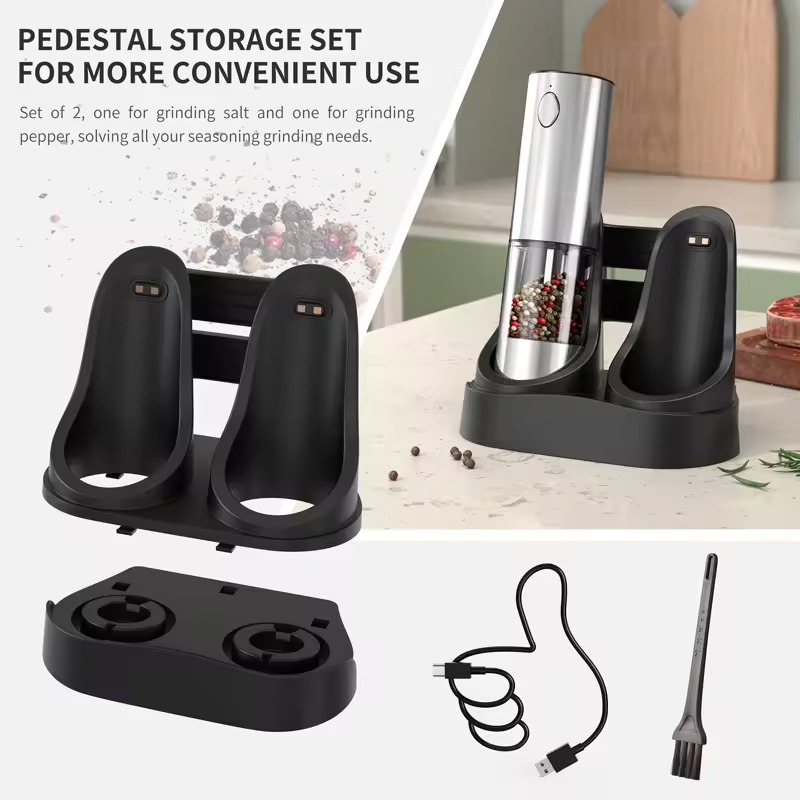 1/2PCS Electric Salt And Peppe - Kitchen Gadgets Useful review and price