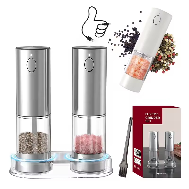 1/2PCS Electric Salt And Peppe - Kitchen Gadgets Useful review and price
