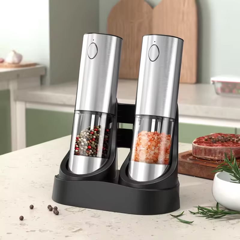 1/2PCS Electric Salt And Peppe - Kitchen Gadgets Useful review and price