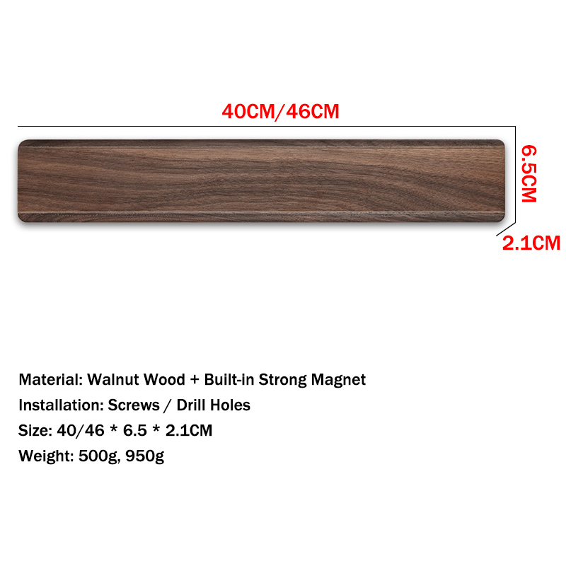 Walnut Wood Strong Magnetic Kn - Magnetic Knife Strip review and price