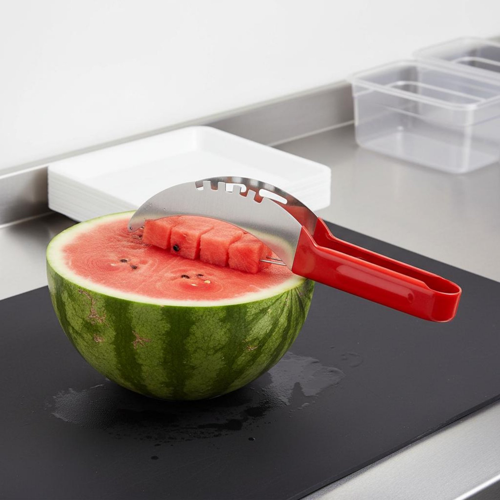 Watermelon Cube Cutter Food Gr - Kitchen Gadgets Kitchen review and price