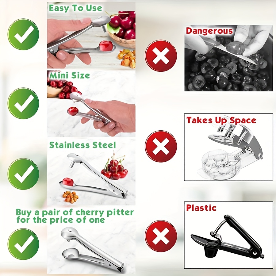 1pc Stainless Steel Fruit Pitt - Kitchen Gadgets Useful review and price