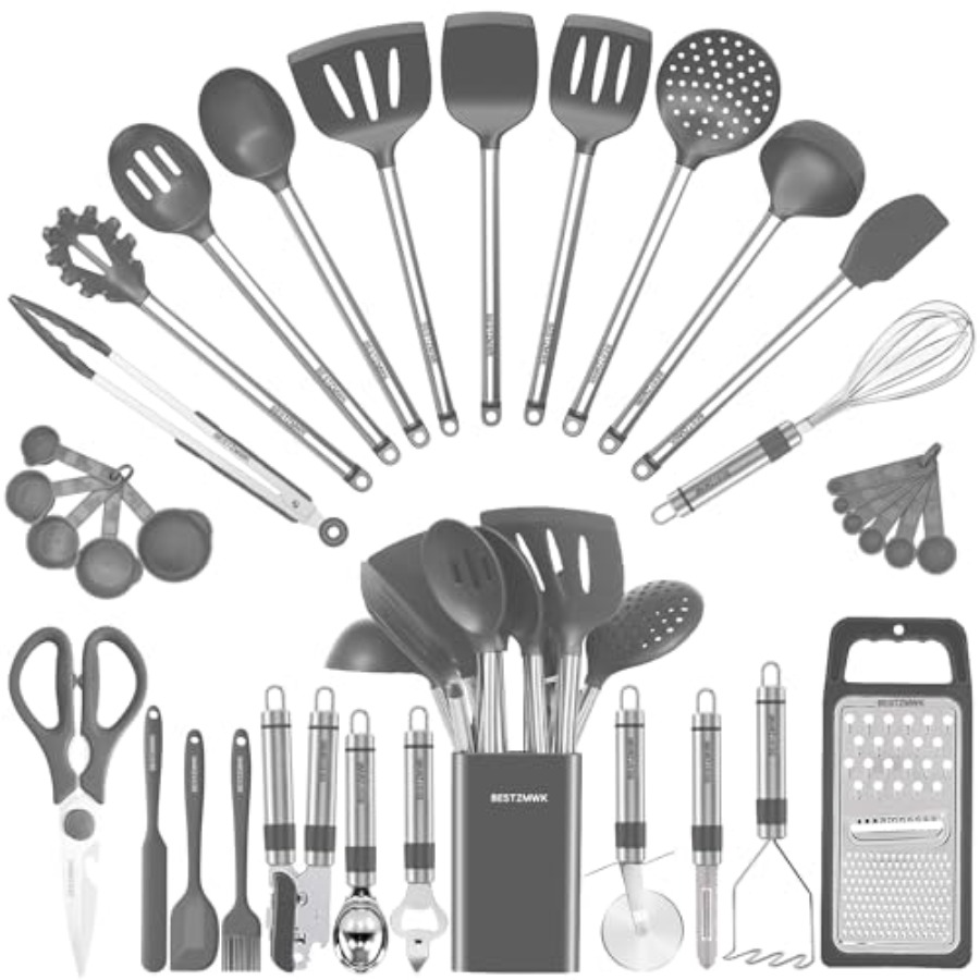 Kitchen Utensil Set-Silicone C - Kitchen Gadgets Set review and price