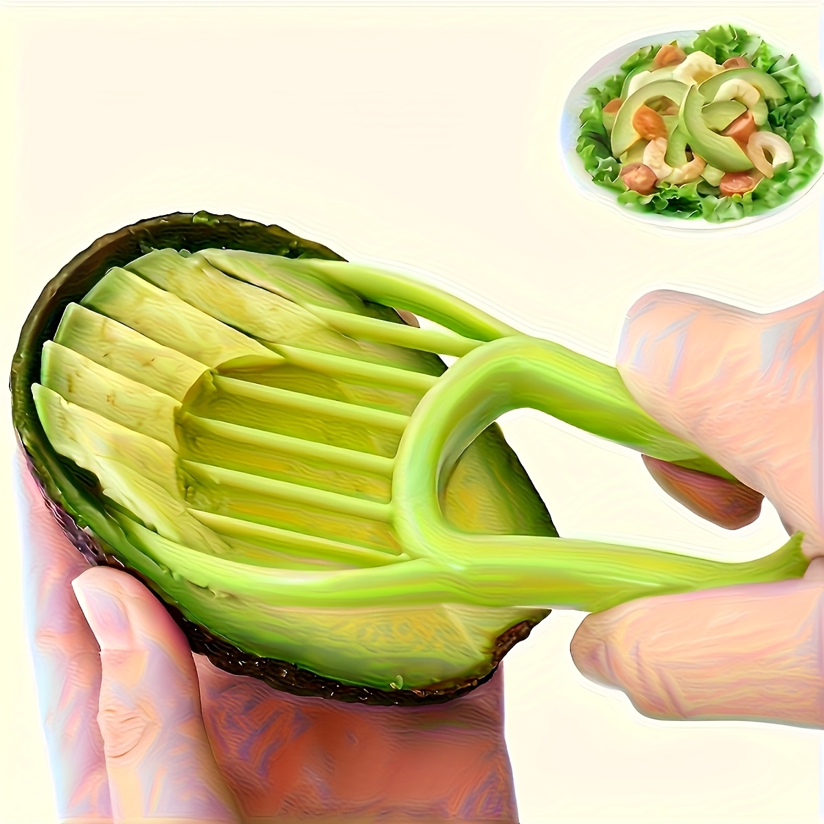 1pc 2 In 1 Avocado Cutter Pitt - Kitchen Gadgets Useful review and price