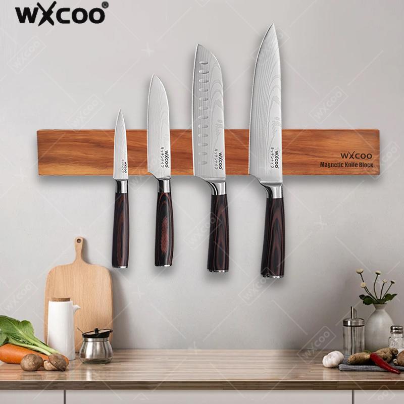Acacia Wood Magnetic Knife Hol - Magnetic Knife Strip review and price
