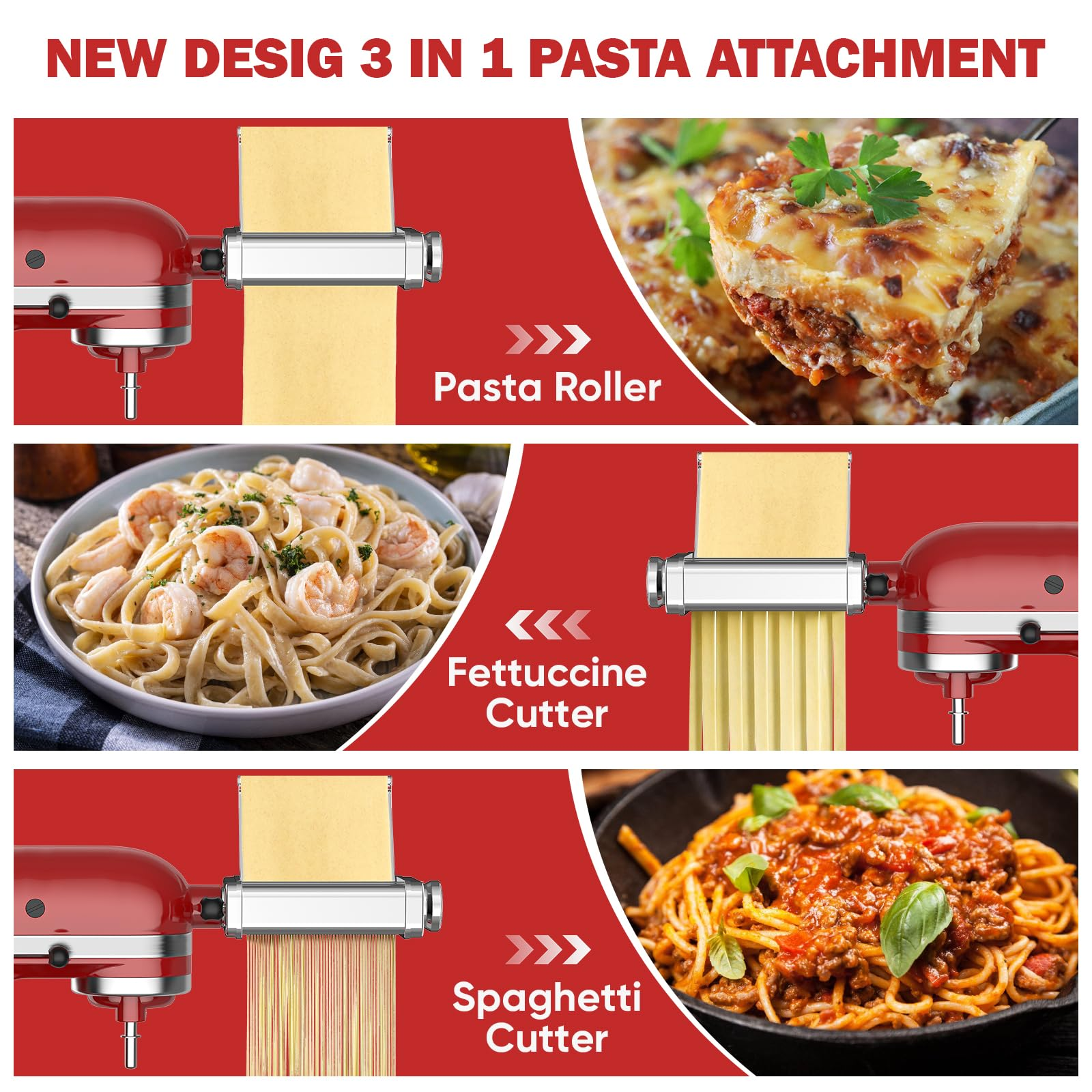 Gvode 3 in 1 Pasta Attachment  - Kitchen Gadgets Machine review and price