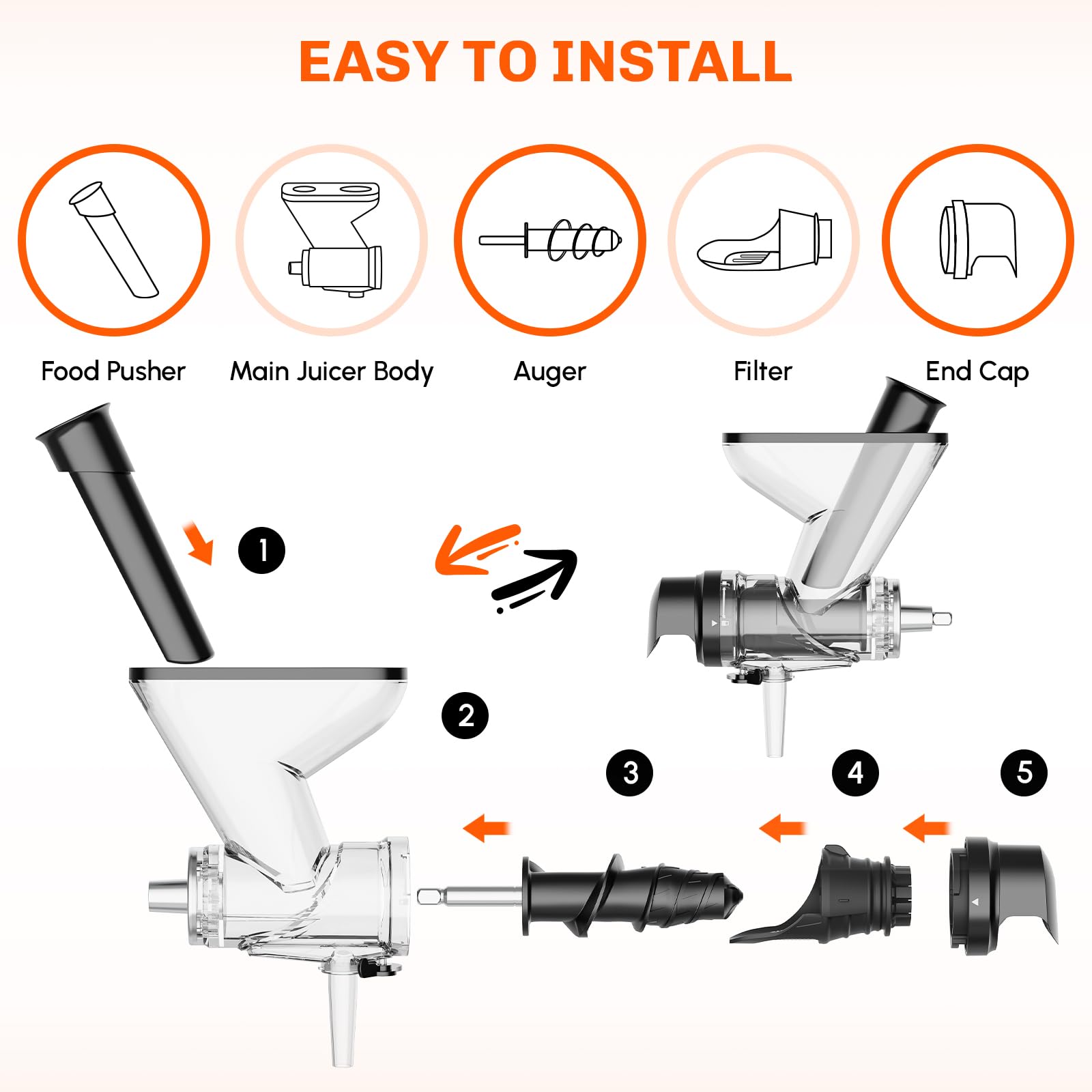 Masticating Juicer Attachment  - Kitchen Gadgets Machine review and price